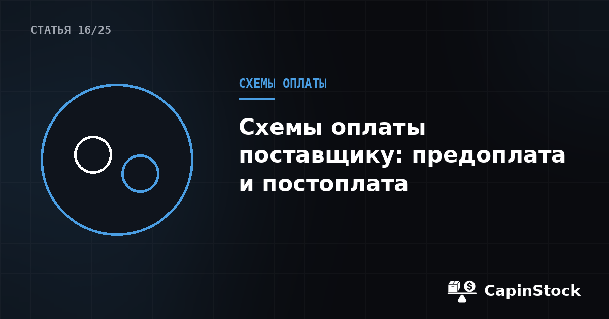 Схемы оплаты поставщику: предоплата, постоплата и влияние на кассу