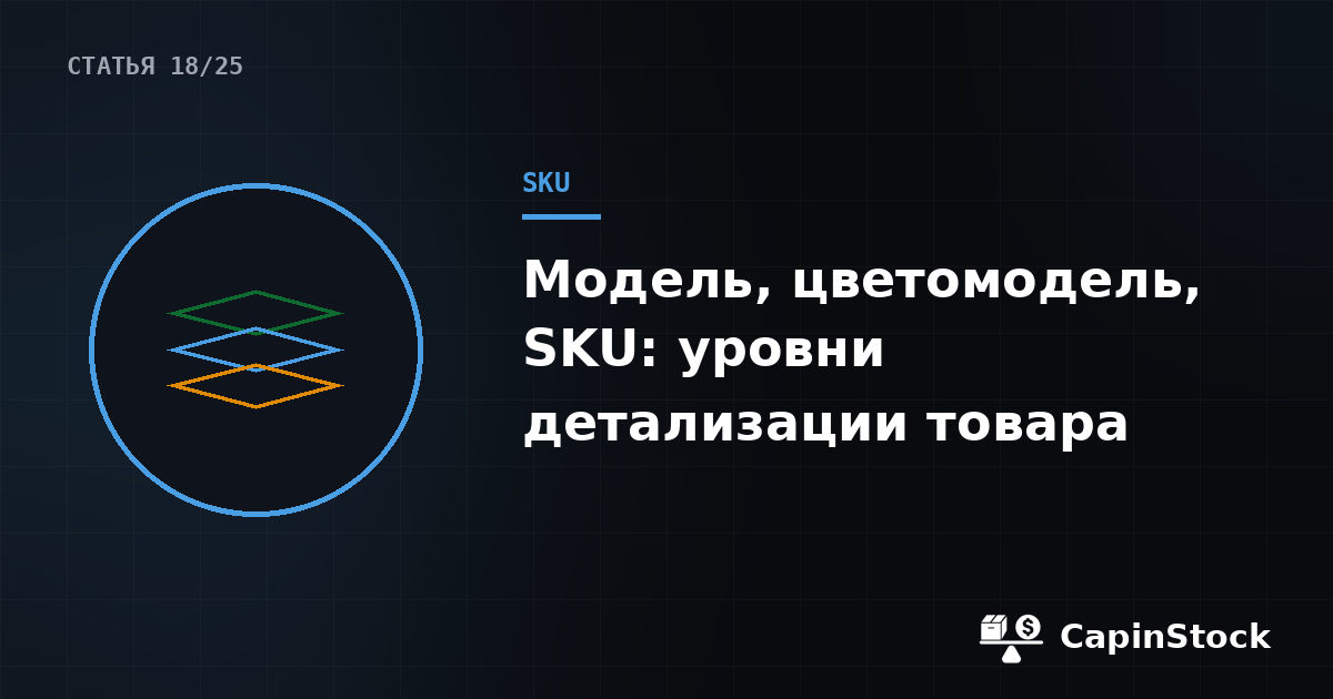 Уровни детализации товара: модель, цветомодель, SKU — зачем это нужно