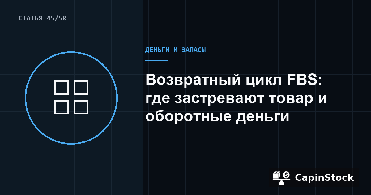 Возвратный цикл FBS: где застревают товар и оборотные деньги
